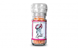 Lunn Pink Rock Salt Sendha Namak  Glass Bottle  100 grams
